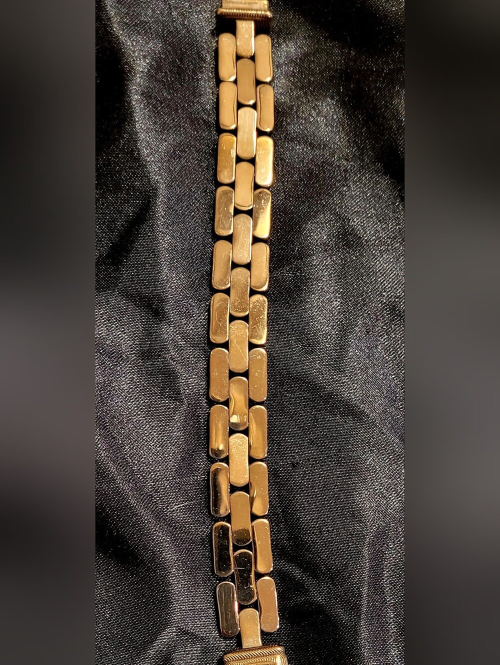 Judith Ripka Unique Style Rose Gold link bracelet. Diamonique. 6 1/2 Rare Find - Picture 10 of 11